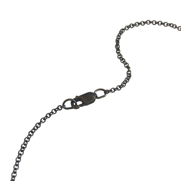 Lobster Clasp oxidized sterling silver