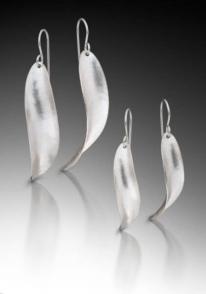 Radiate Earrings, sterling silver dangle earrings