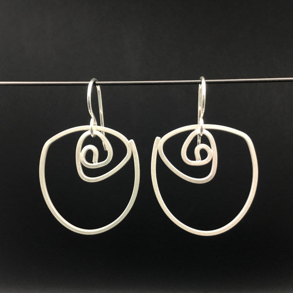 Labyrinth Dangle Earrings, Medium